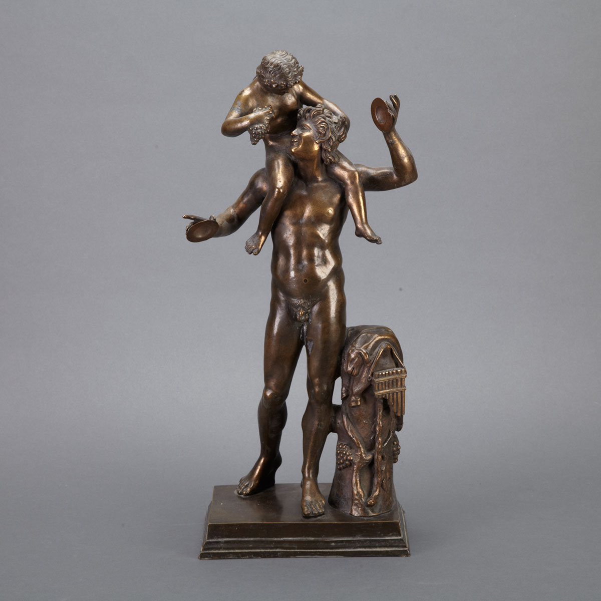 Neapolitan Gilt Bronze Group Fauno 178248