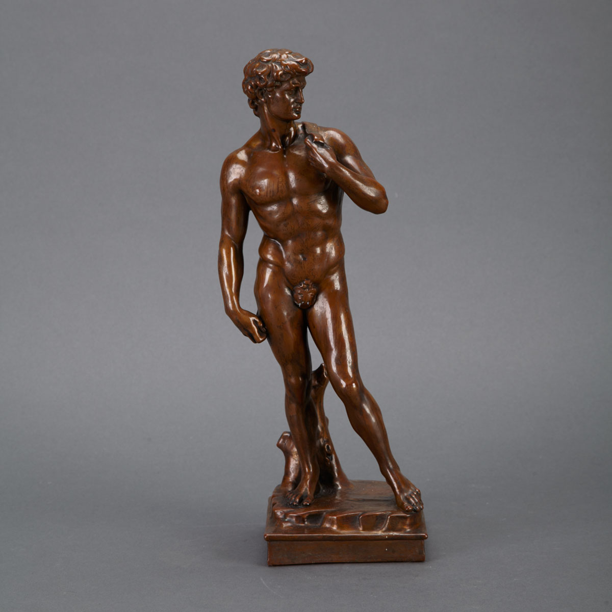 Copper Figure of Michaelangelo