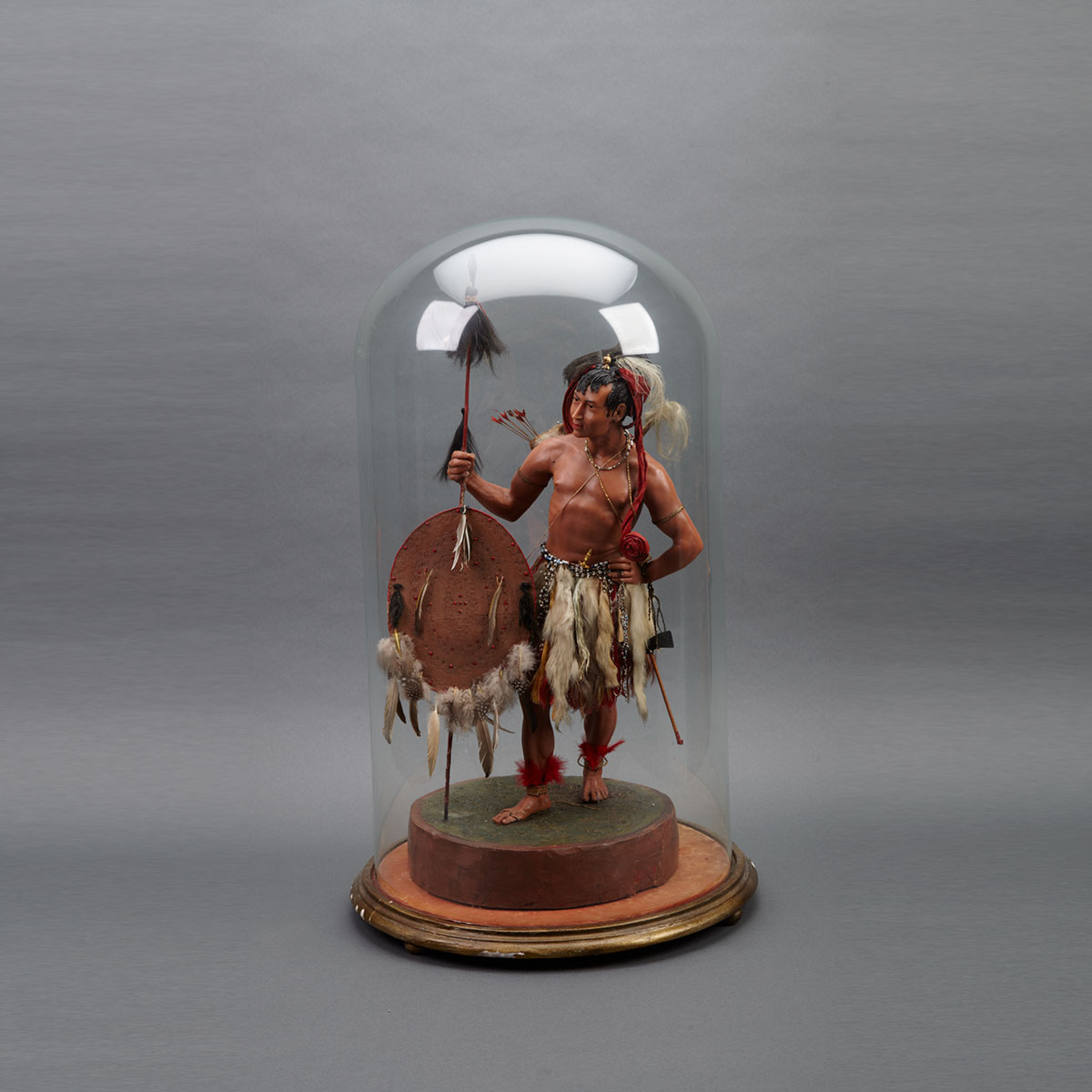 Wax Figure of a Native American 17825c