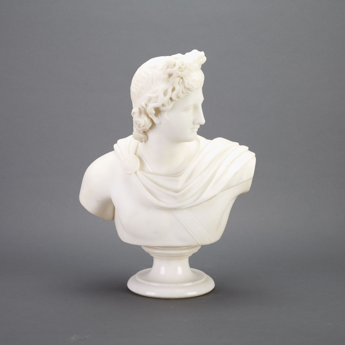 Italian Marble Bust of The Apollo 17825f