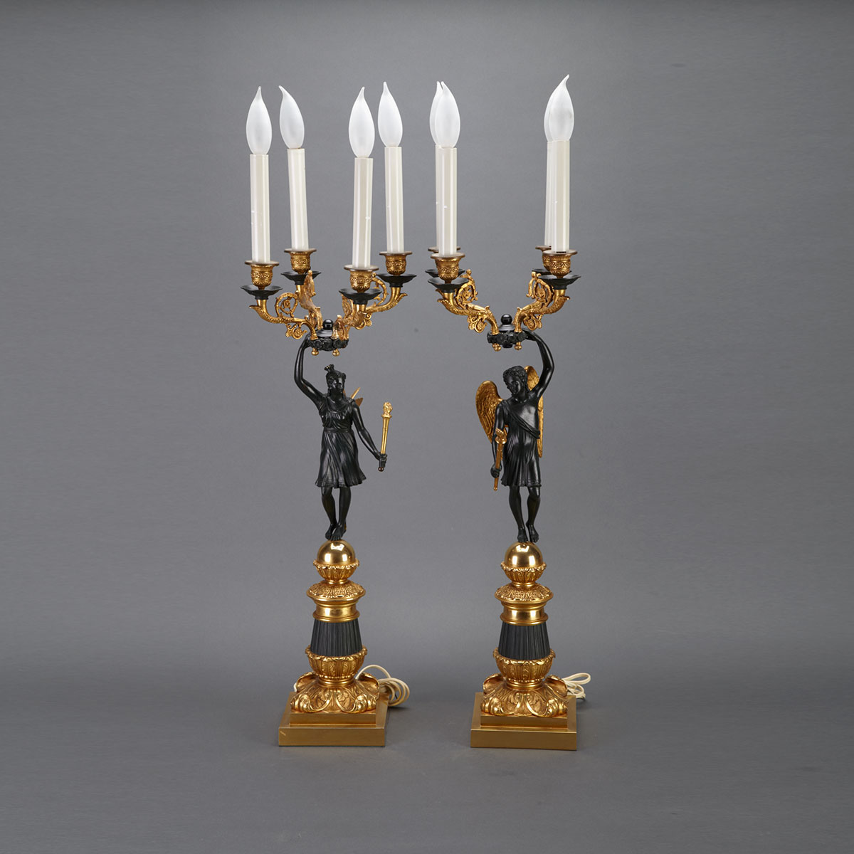 Pair of French Empire Style Gilt 17826e