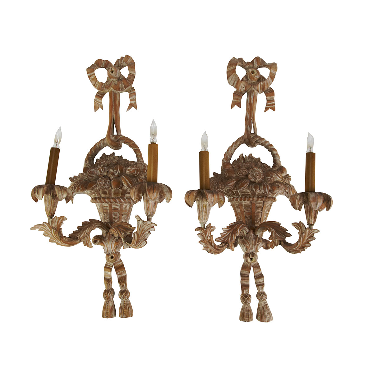 Pair Louis XVI Style Carved Two 178270