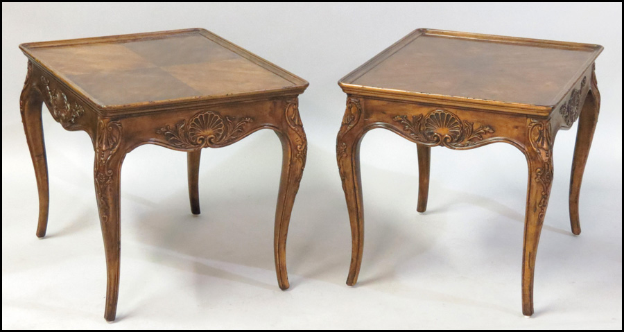 PAIR OF HENREDON WALNUT END TABLES  1782a9