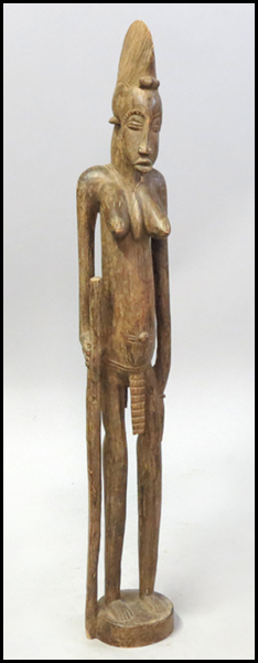 AFRICAN CARVED WOOD BRIDAL FIGURE  17834a