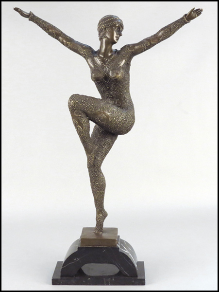 ART DECO STYLE BRONZE FEMALE FIGURE  178374