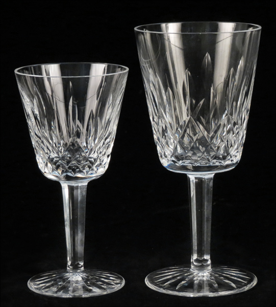 WATERFORD CRYSTAL STEMWARE IN THE LISMORE