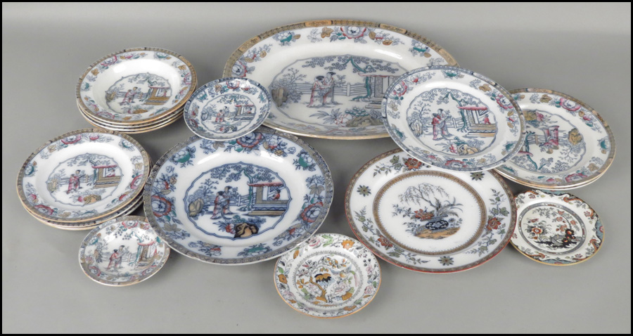 ASHWORTH PORCELAIN PARTIAL DINNER SERVICE