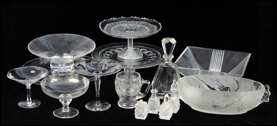 COLLECTION OF CUT AND PRESSED GLASS 1783b7