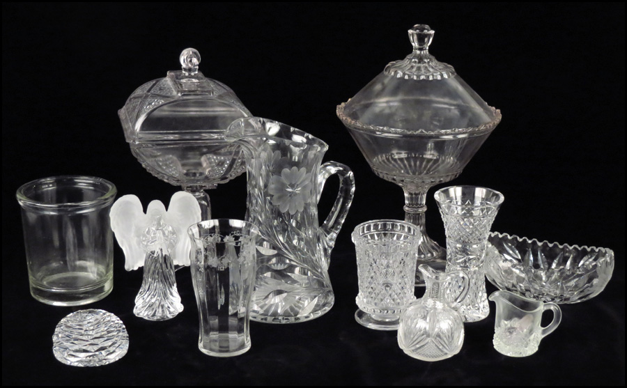 COLLECTION OF CUT AND PRESSED GLASS 1783e6