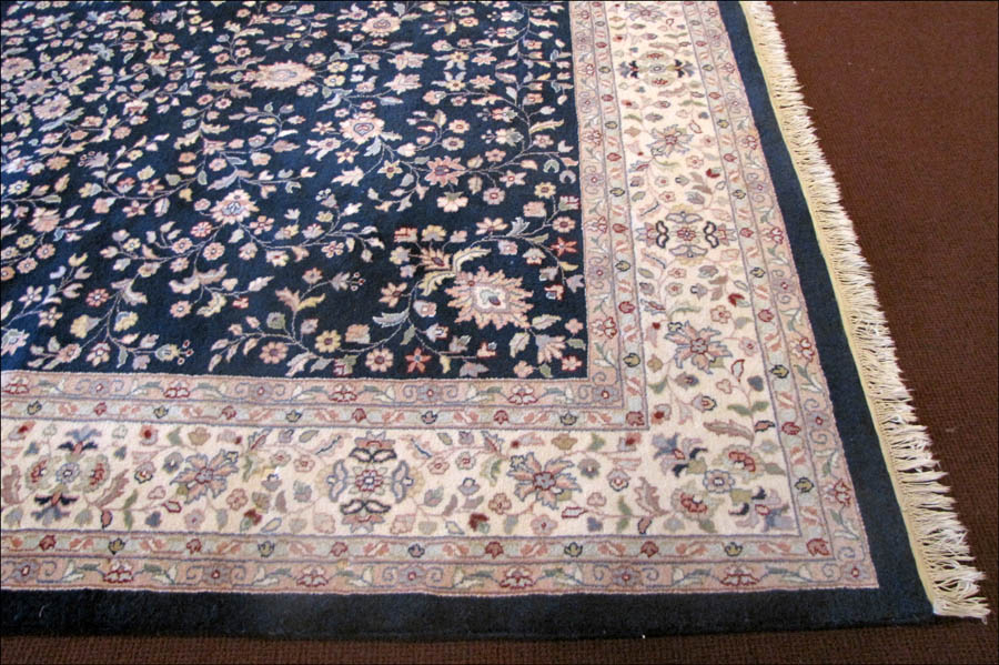 INDIAN WOOL CARPET. 14' x 10' Condition: