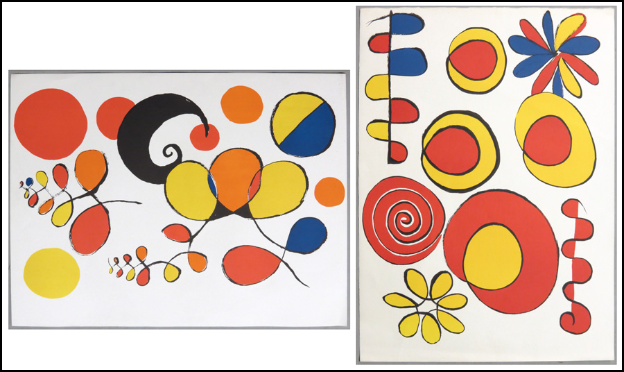 AFTER ALEXANDER CALDER TWO WORKS  1784ef