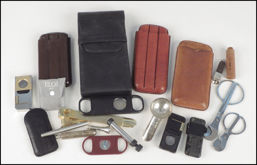 COLLECTION OF CIGAR ACCESSORIES. Comprised