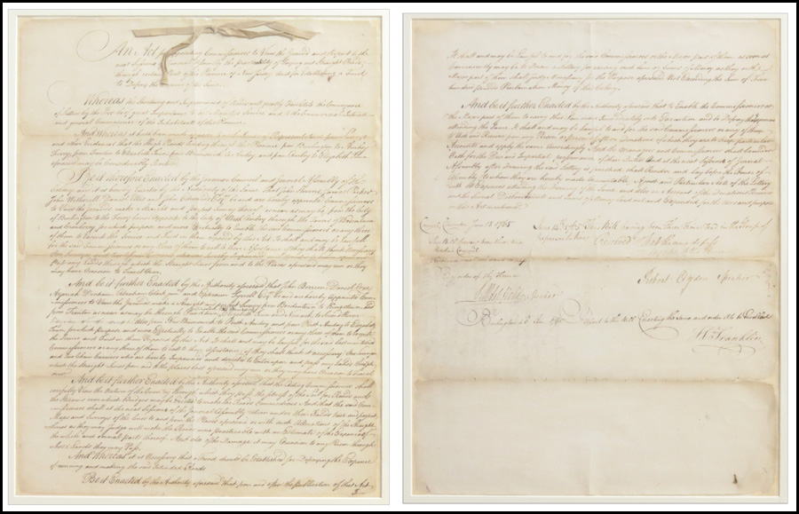 NEW JERSEY COLONIAL DOCUMENT. New