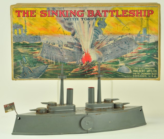 THE SINKING BATTLESHIP Walbert 17856d