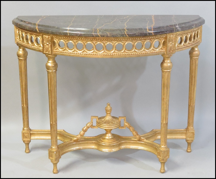 PAIR OF GILTWOOD DEMILUNE CONSOLE 178615