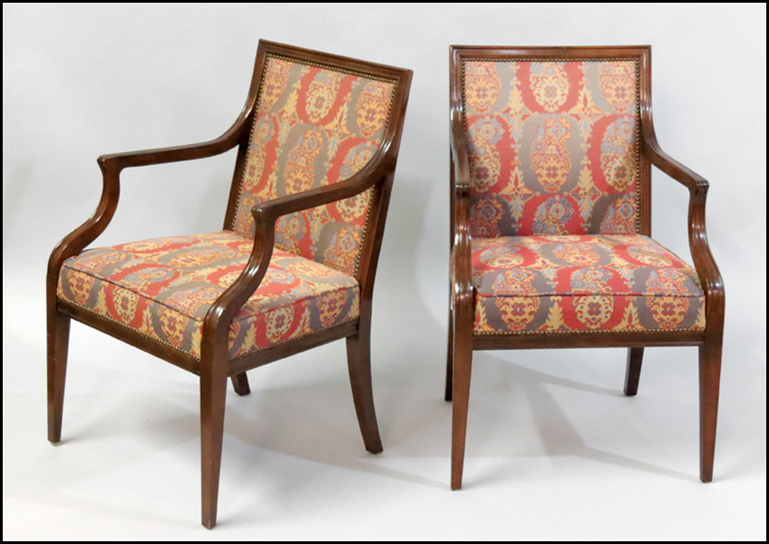 SET OF FOUR BAKER OPEN ARMCHAIRS  178640