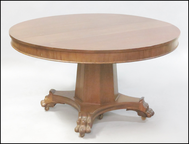 MAHOGANY SINGLE PEDESTAL DINING 17865b