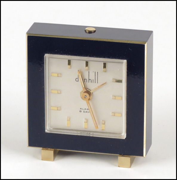 DUNHILL ENAMEL 8 DAY TRAVEL CLOCK  178685