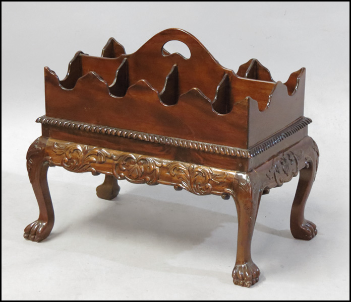 GEORGIAN STYLE CARVED MAHOGANY