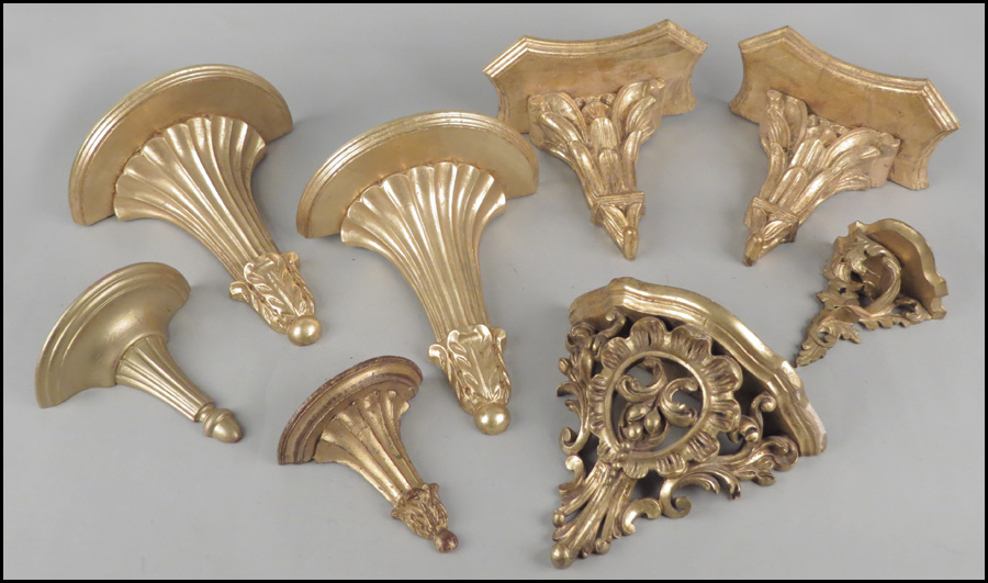 PAIR OF GILTWOOD WALL BRACKETS  1786c7