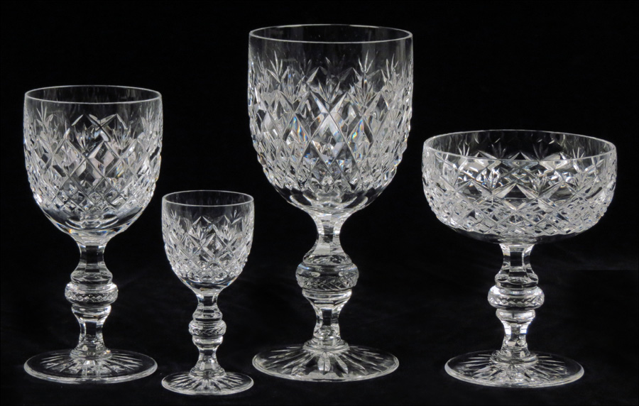 GERMAN CRYSTAL STEMWARE SERVICE.