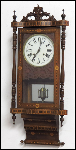 PARQUETRY INLAID WALL CLOCK With 178710