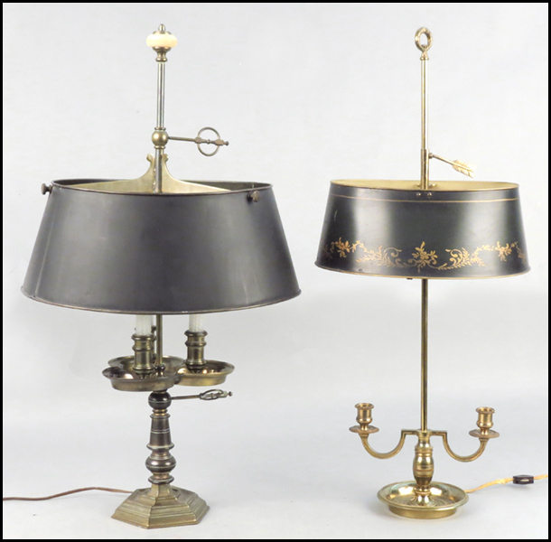 CHAPMAN BRASS TABLE LAMP. Together