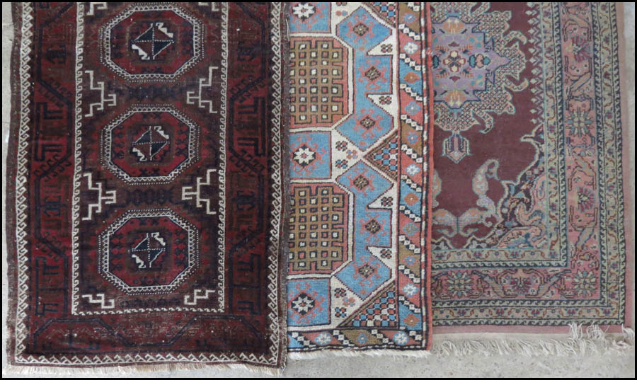 THREE PERSIAN RUGS Largest 5 4  1787a8
