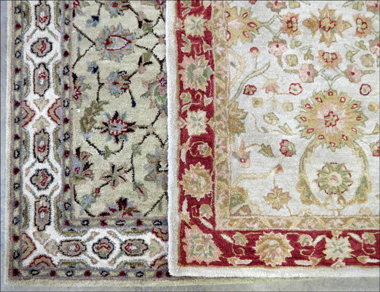 TWO CONTEMPORARY RUGS Larger  1787a3
