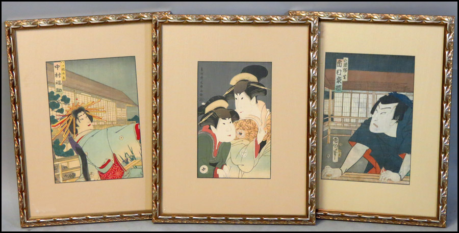 GROUP OF THREE FRAMED JAPANESE 178850