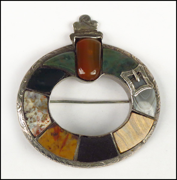 SCOTTISH AGATE AND JASPER BROOCH  178891