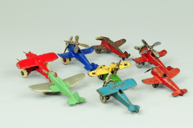 GROUPING OF CAST IRON AIRPLANES