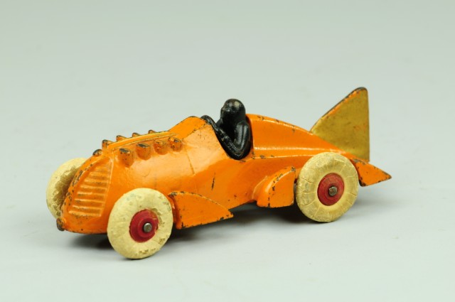 HUBLEY RACER Cast iron painted in orange
