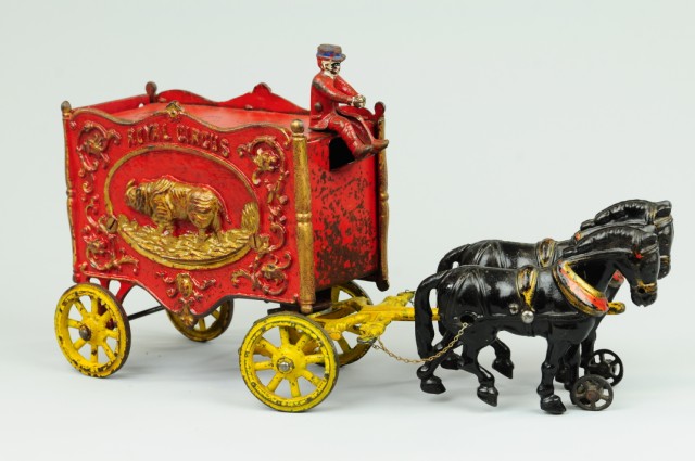 HUBLEY HORSE DRAWN CIRCUS WAGON 178a63