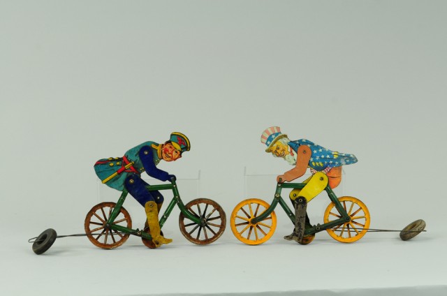 UNCLE SAM AND POLICEMAN ON BICYCLE 178b0f