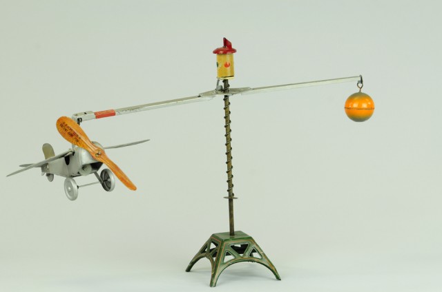 BING CIRCLING AIRPLANE TOY Germany lithographed