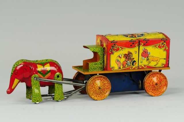 CIRCUS WAGON MENAGERIE TRUCK Lithographed