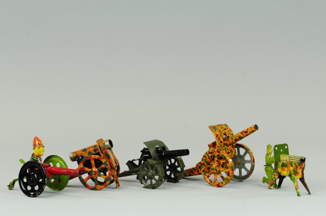 ASSORTED TOY FIELD CANNONS Lot