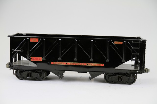 BUDDY L BOTTOM DUMP CAR C. 1928 pressed