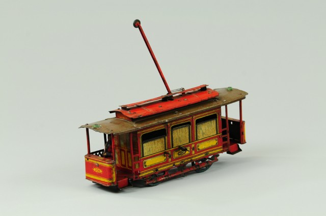 TIN LITHOGRAPHED TROLLEY German