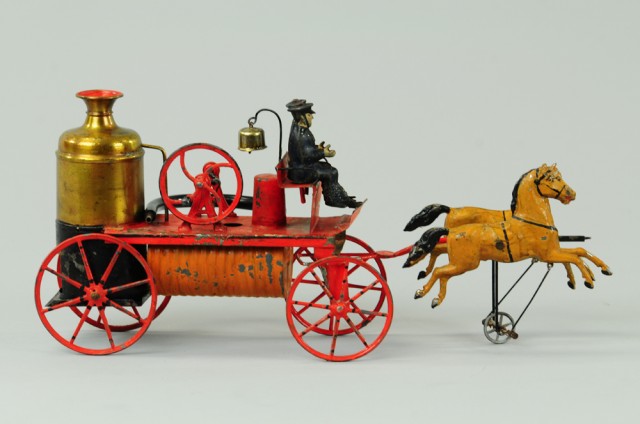 HORSE DRAWN FIRE PUMPER Appears