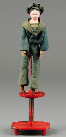 IVES TOY SAILOR ON PLATFORM Base