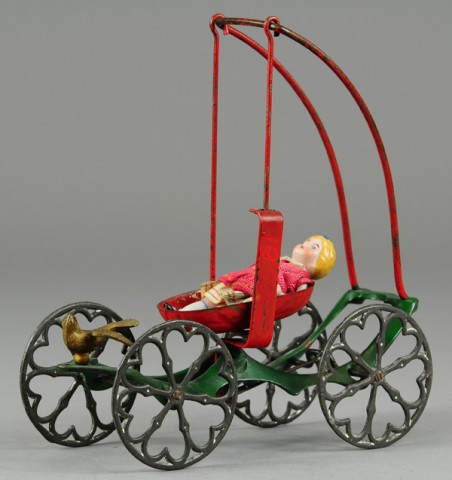 CHILD IN SWING TOY Attributed to