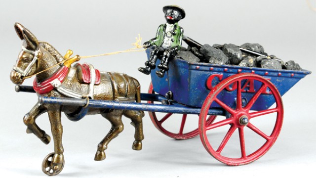 IVES MULE DRAWN COAL WAGON Cast