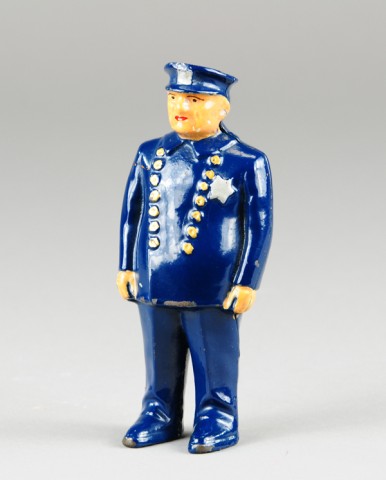 POLICEMAN STILL BANK Arcade cast 178dcc