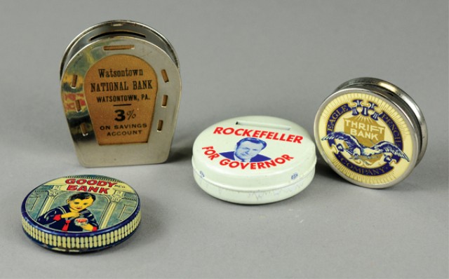 LOT OF POCKET BANKS Includes celluloid 178df5