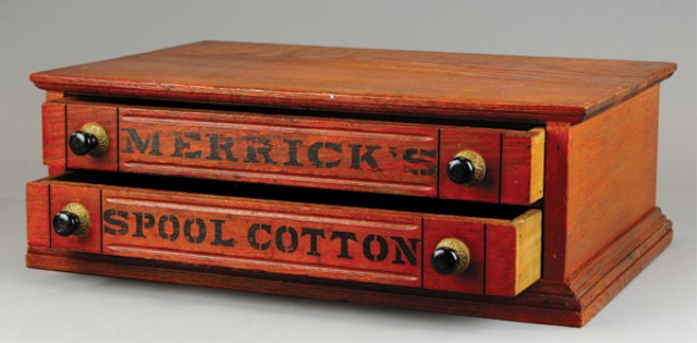 MERRICK'S SPOOL CABINET Two drawer