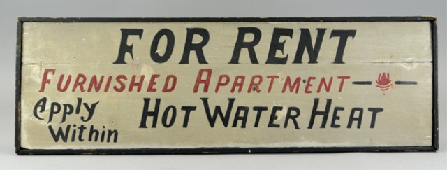  FOR RENT SIGN C 1940 s wood 178e34