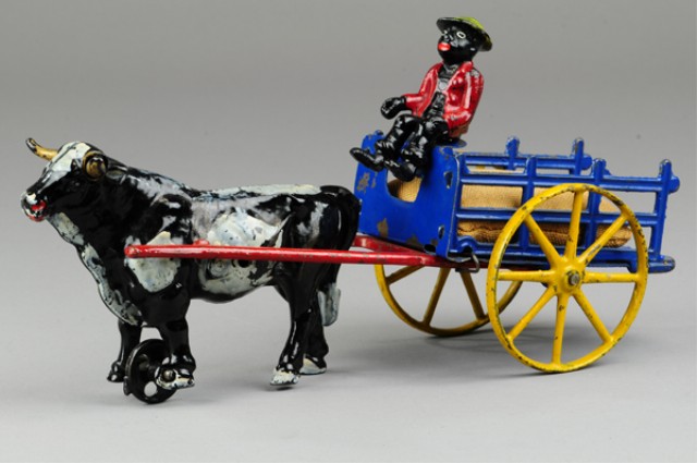 HUBLEY OXEN CART Cast iron and 178e65