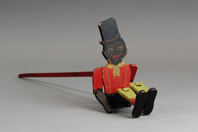 BLACK JIGGER TOY Made of wood well painted
